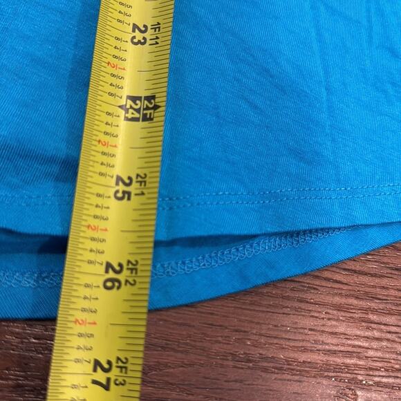 Rain NWT long Sleeve Top with front straps detail in a Royal Blue. - Picture 8 of 8